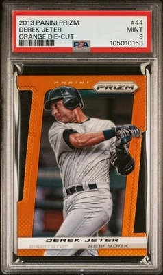 Panini Prizm Derek Jeter #44 2013 naranja troquelado/60 PSA 9 Foto 1 de 2