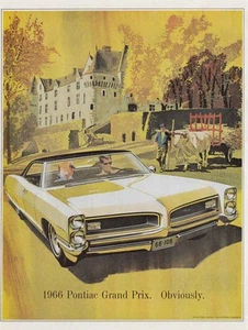 Pontiac Grand Prix 1966: anuncio impreso obviamente vintage - Imagen 1 de 1