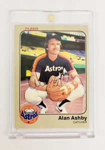 AUTHENTISCHES AUTOGRAMM AUTO 1983 Fleer Baseball Alan Ashby #445 Houston Astros - Bild 1 von 2