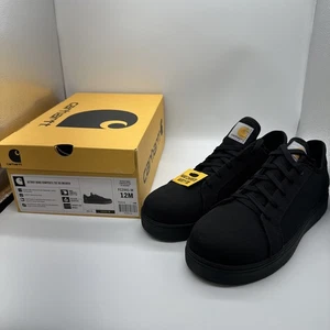 Carhartt Uomo Detroit SD Nano Toe Canvas Sneaker da Lavoro Nero - FC2441-M, Nero - Foto 1 di 12