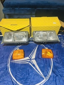 NOS BOSCH Mercedes-Benz W201 Euro 190E HEADLIGHTS PAIR RARE - Picture 1 of 6