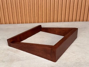 Walnut Wood Speaker Stands – Fits 12" Vintage Speakers – Natural Solid Walnut - Picture 1 of 13