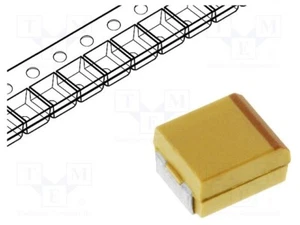 Condensatore: Tantalio SMD 2917 50VDC 2,2uF Passeggiata: D ±10% -55÷125°C T491D225K050AT - Foto 1 di 1