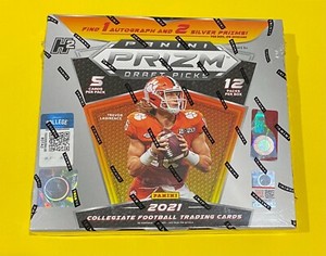 2021 Panini Prizm Draft Picks Football Hobby Box H2 Hybrid (1 Auto + 2 Silver)🔥