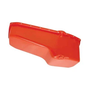 Orange Driver Side Dipstick Steel Oil Pan for Chevy Small Block SB V8 - Picture 1 of 1