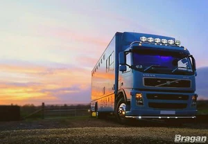 Roof Bar + Flush LED To Fit Volvo FM Series 2 & 3 Low Standard Sleeper Truck Top - Picture 1 of 8