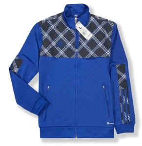 Adidas Tiro Plaid Track Jacket - NWT Mens Size Large Blue / Multi - #45832-M8 - Picture 1 of 1