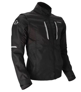 ACERBIS X-HARD BLACK GREY DETACHABLE SLEEVE ENDURO JACKET SIZE M - Picture 1 of 5
