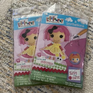 LALALOOPSY INVITATIONS Birthday Party Supplies Stationery Invite Card Pack Of 2 - Picture 1 of 4