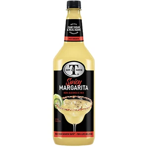 Mr & Mrs T Spicy Margarita Mix, 1L Bottle, 1 PK Premium Cocktail Mixer - Picture 1 of 4