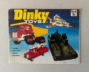 Catálogo de juguetes fundidos a presión Dinky vintage n.º 9 Meccano Ltd 1973 - Imagen 1 de 9