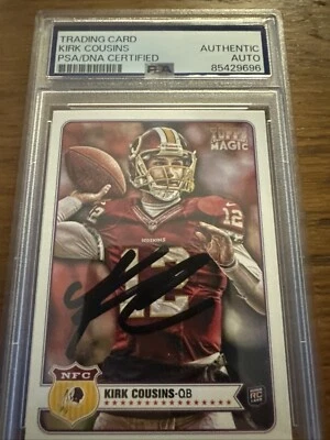 Kirk Cousins SIgned 2012 Topps Magic PSA Slabbed Authentic  Rookie Card RC AUTO - Image 1 of 2
