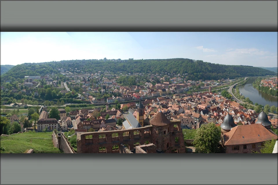 Poster, Many Sizes; Panorama Of Wertheim Germany - Image 1 of 1