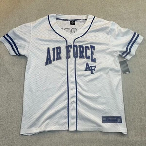 US Air Force Academy ASAF Falcons Mens 2XL Baseball Embroidered Jersey NWT - Picture 1 of 13