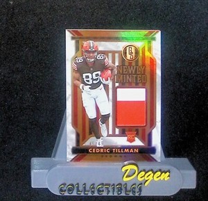 2023 Panini Gold Standard CEDRIC TILLMAN NEWLY MINTED PATCH RC SP#/24 BROWNS