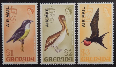 Grenada Scott #C 15, 17-18, Part-Set of 3, Mint OG Never Hinged Cover