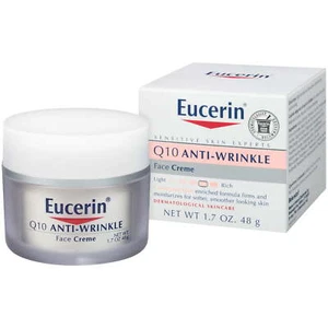 Eucerin Face Creme Q10 Anti-Wrinkle Enriched Formula Firm 1.7 Ounce 3 Pack - Picture 1 of 6