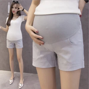 2023 Summer Pregnant Women's Pants Fashion Versatile Stretch Abdomen Shorts - Picture 1 of 10