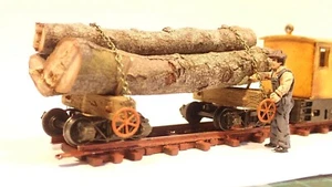 On30 Disconnects Kit: 6 x 3' Archbar Log Trolleys w/-Metal Wheels & Brake Detail - Picture 1 of 10