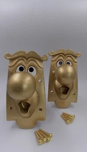 Alice in wonderland fixing door knobs characters excellent used condition 1 Pair - Picture 1 of 1