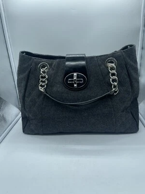 Stuart Weitzman Gray Chain Handle Hand Bag - Image 1 of 4