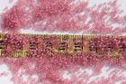 Vintage French 13/0  Glass Seed Beads Peachy Rose  # 3 Crafts Jewelry/  1/2oz