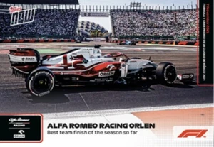 2021 TOPPS NOW FORMULA ONE F1 CARD ALFA ROMERO RACING ORLEN #70 BEST TEAM FINISH - Picture 1 of 1