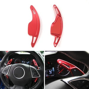 Extensión de palanca de cambios roja para Chevrolet Camaro 2017-2019 volante - Imagen 1 de 8