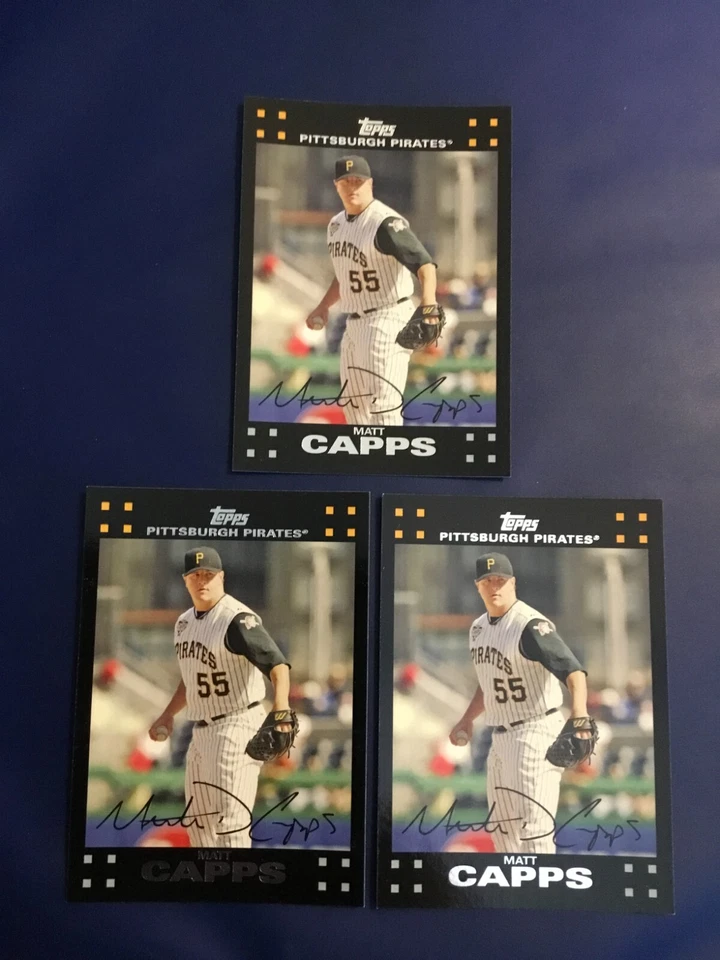 2007 Topps # 192 MATT CAPPS Lot 3 Pittsburgh Pirates - Image 1 of 1