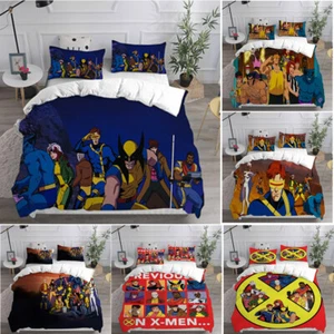 X-Men 97 Magneto Wolverine Superhero 3D Duvet Cover Bedding Pillowcase Quilt - Picture 1 of 29