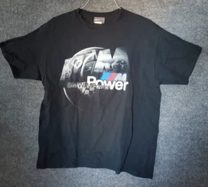 Vintage 90’s BMW M Power Black Racing Tee Shirt Size XL - Picture 1 of 7