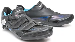 Shimano R320 Carbon Road Bike Shoes EU 41 US Men 7.6 3 Bolt Black SPD SL Race - Picture 1 of 5