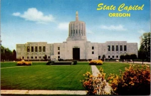 STATE CAPITOL Building OREGON OR Postcard - Picture 1 of 2
