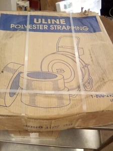 Uline Polyester Strapping S-3250 5/8" X .035 X 4200' Green - Picture 1 of 3
