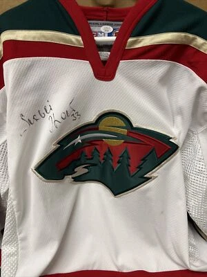 RARE Sergei Zholtok (deceased 2004) Signed FULL NAME Minnesota Wild Jersey JSA - Image 1 of 4