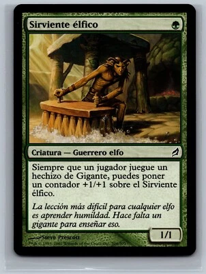 Magic The Gathering SPANISH Lorwyn Elvish Handservant #206/301 MTG TCG CCG - Image 1 of 2