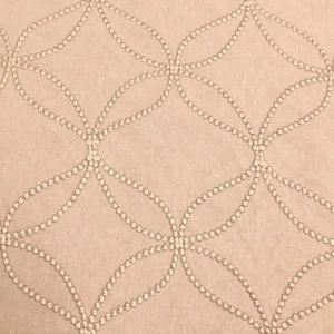 631. VERVE BEIGE JACQUARD CURTAIN BLIND UPHOLSTERY FABRIC. - Picture 1 of 3