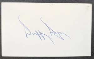 Duffy Dyer - 1968 Debut Autographed 3x5 Index Card - New York Mets - Picture 1 of 2