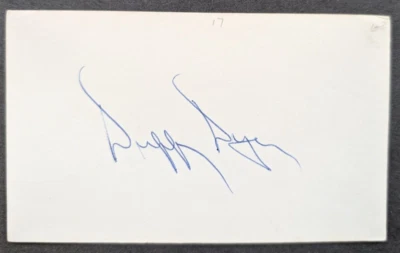 Duffy Dyer - 1968 Debut Autographed 3x5 Index Card - New York Mets - Image 1 of 2