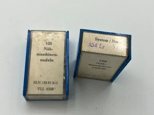 134LR-140 SOLIDOR Industrie-Nähmaschinen-Nadeln - 100 Stück - verchromt - OVP - Picture 1 of 2