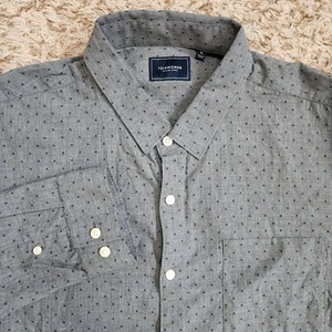 7 Diamonds X Pattern Men's XL Long Sleeve Button Up Casual Shirt - Picture 1 of 8