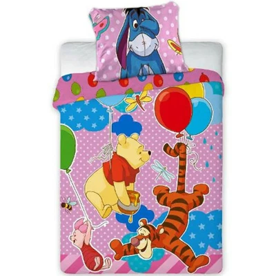 Disney Winnie The Pooh Party Quilt Cover Set for Cot or Toddler Bed - image 1 of 2