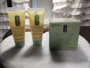 Clinique crema idratante drammaticamente diversa 1 oz + 2 mini gel 0,5 oz ciascuno - Foto 1 di 1