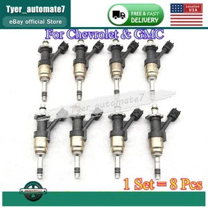 For GM Chevrolet GMC GDI Fuel Injector Set 12623116 NEW X8 Nominal Flow 5.3L V-8 - Picture 1 of 12