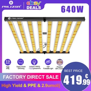 Lámpara de cultivo interior comercial de espectro completo Spider 640W luz de crecimiento más eficiente - Imagen 1 de 12