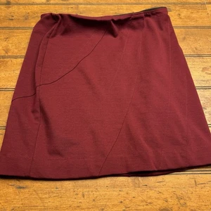 Mini gonna elasticizzata Simply Vera Vera Wang rossa ~ piccola ~ vita e orlo a fascia - Foto 1 di 5