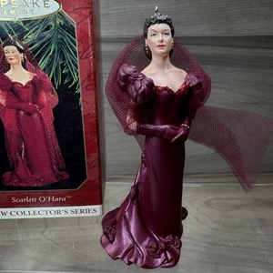Hallmark Gone with the Wind Scarlett O'Hara Christmas Ornament 1997 #1 In Series - Picture 1 of 17