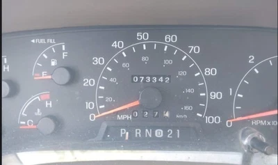 1999-2001 F350 Super Duty OE medidor de velocidade cluster 73K milhas Ford - Imagem 1 de 4