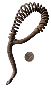 Antiguo elevador de rejilla de estufa con mango en espiral Ideal 76 - Imagen 1 de 3