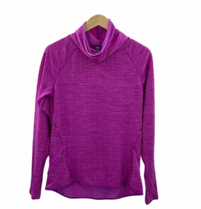 Champion Womens  Athletic Purple Turtleneck Long Sleeve Top Pocket Size Medium - Picture 1 of 10